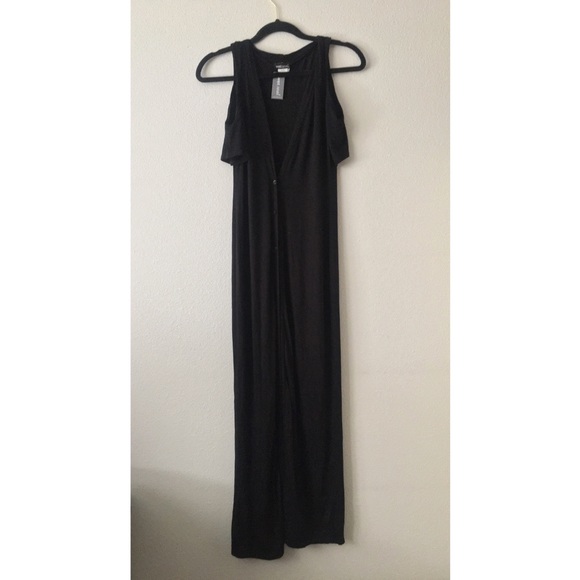 Wet Seal Cold Shoulder Maxi Over Shirt - Picture 2 of 5
